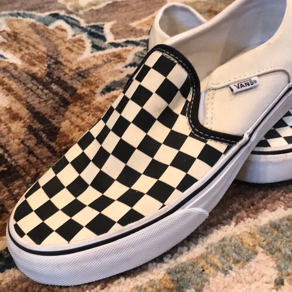 Slide On Checkered Vans
